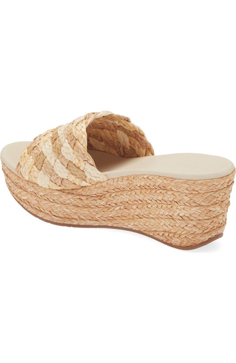 Chocolat Blu Yunis Sandal, Alternate, color, Toast Multi Raffia