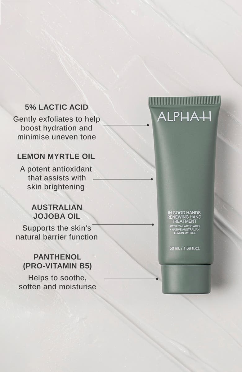 Alpha-H In Good Hands Renewing Hand Treatment with 5% Lactic Acid + Native Australian Lemon Myrtle, Alternate, color,
