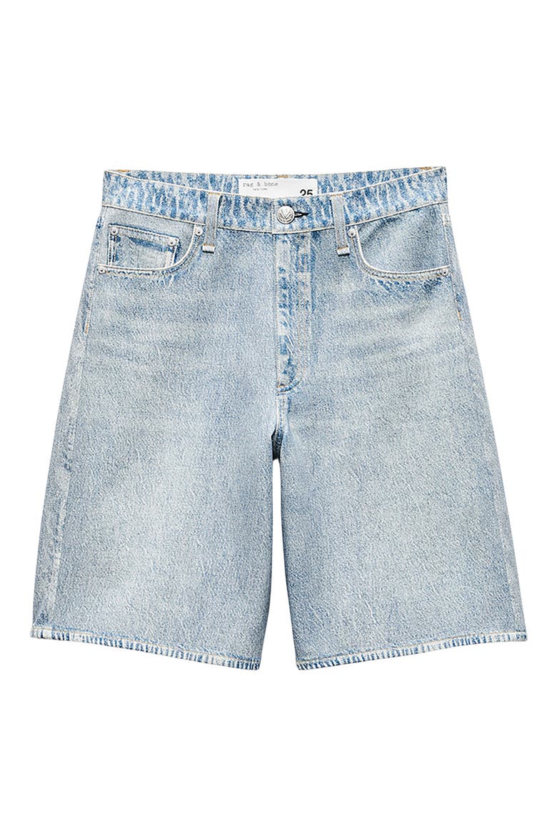rb Miramar McKenna Trompe l'Oeil Faux Denim Shorts, Alternate, color, SEASIDE