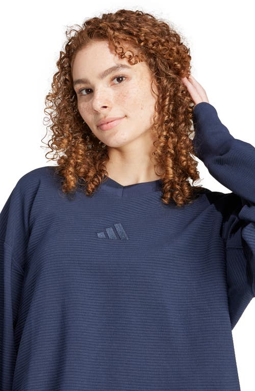 ADIDAS ORIGINALS ADIDAS ALL SZN RIB V-NECK SWEATSHIRT