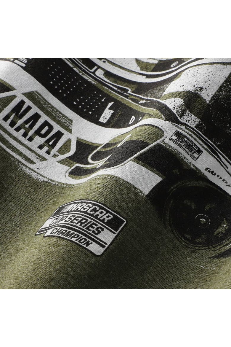 Men's Hendrick Motorsports Team Collection  Hunter Green Chase Elliott #9 NAPA Military Green Tri-Blend T-Shirt, Alternate, color, Hunter Green