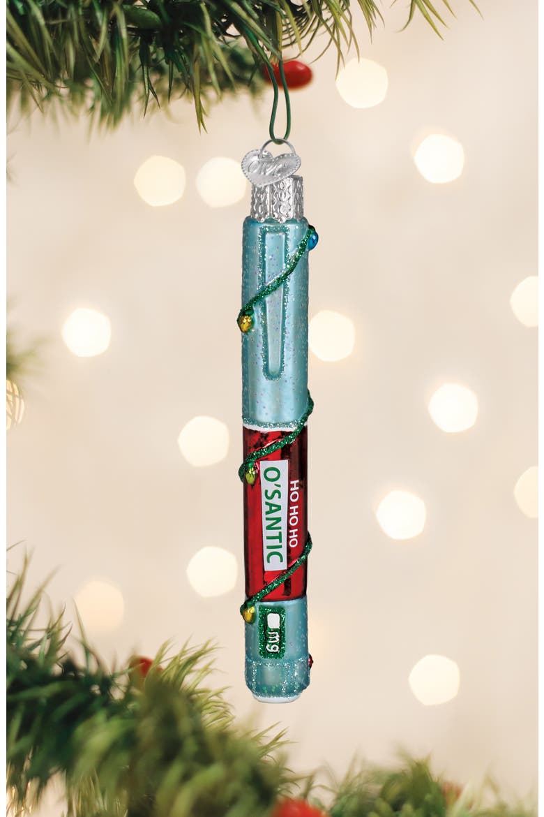 Ho Ho Ho O'Santic Christmas Ornament, Alternate, color, RED MULTI