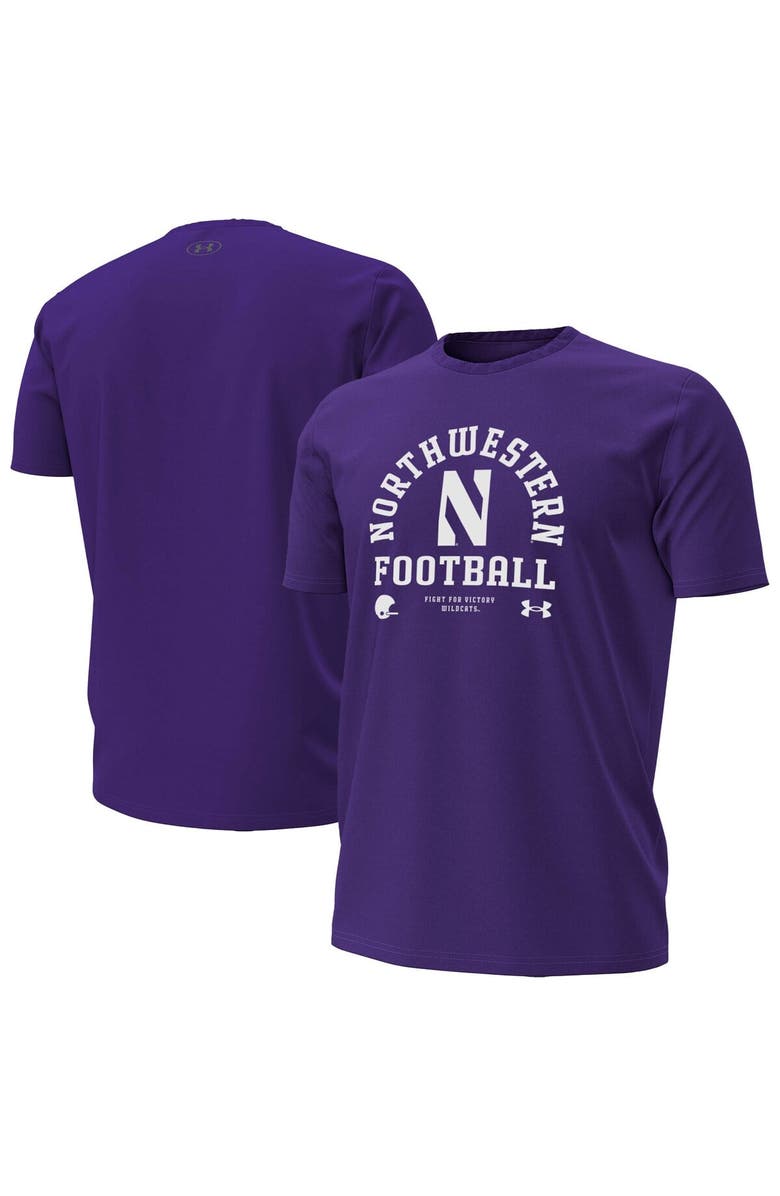 Under Armour Men's Under Armour  Purple Northwestern Wildcats 2025 Sideline Football Performance T-Shirt, Main, color, Purple