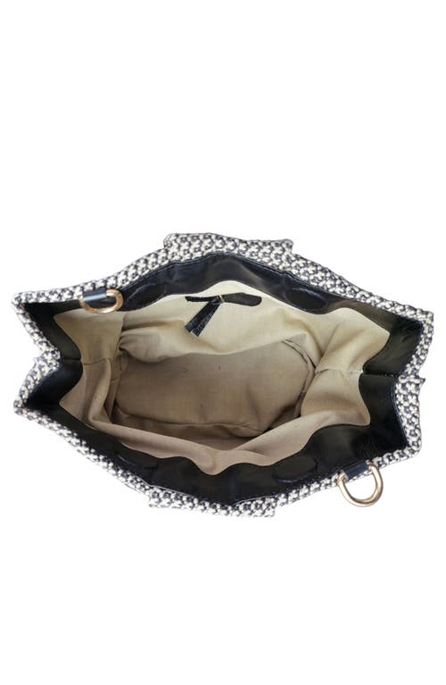 Jelavu Mathilda Woven Raffia & Leather Shoulder Bag