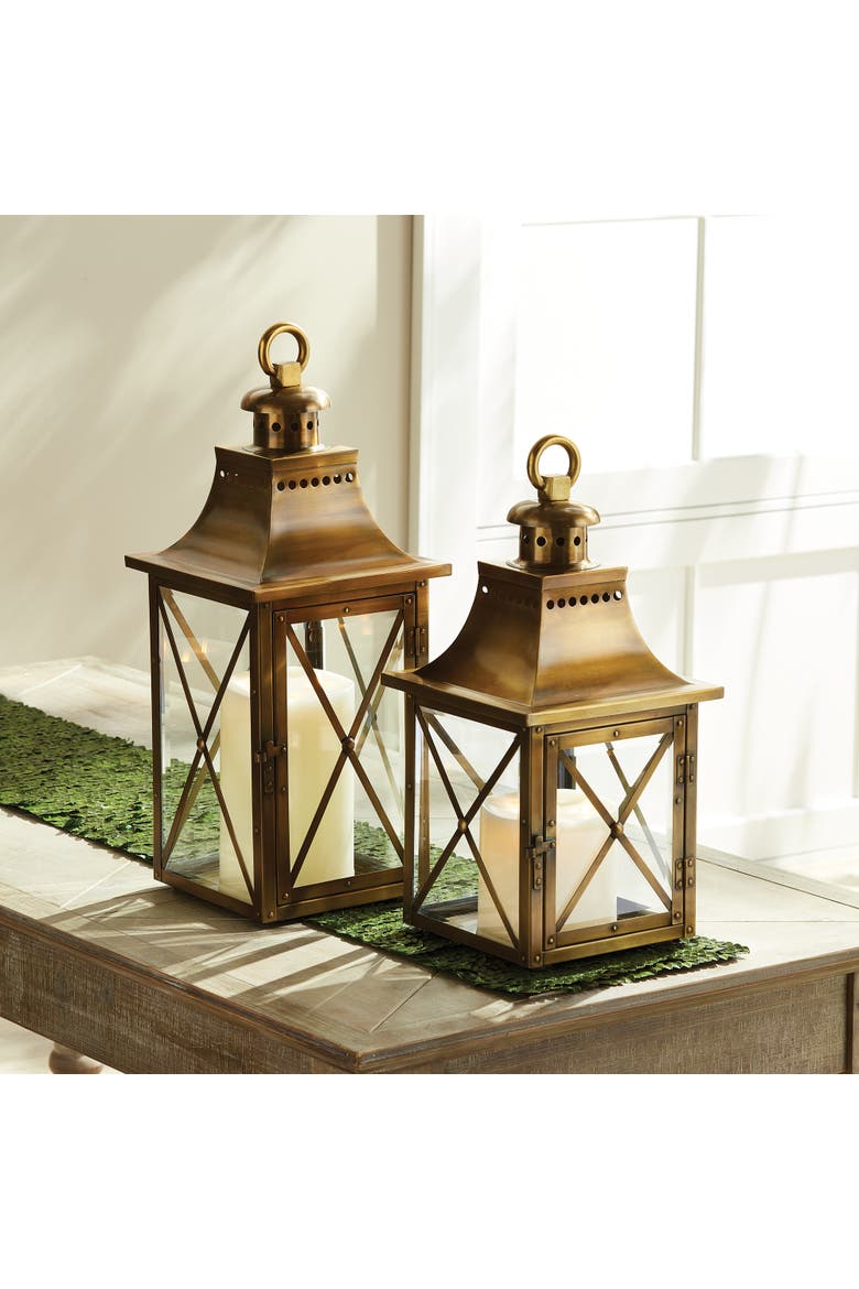 Homes Lantern Large, Alternate, color, Gold