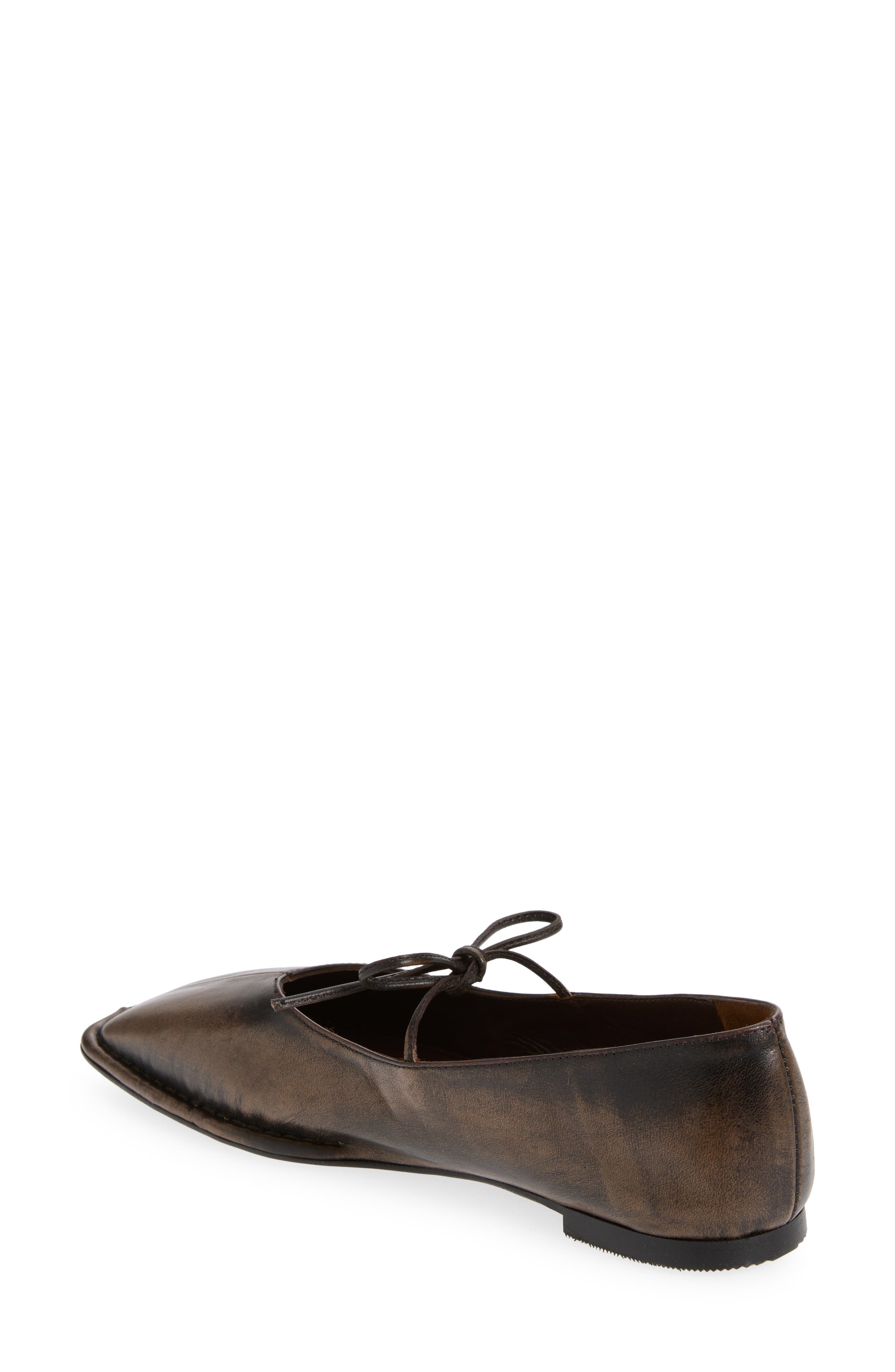 Sway Square Toe Ballet Flat, Alternate, color, VINTAGE EFFECT BROWN