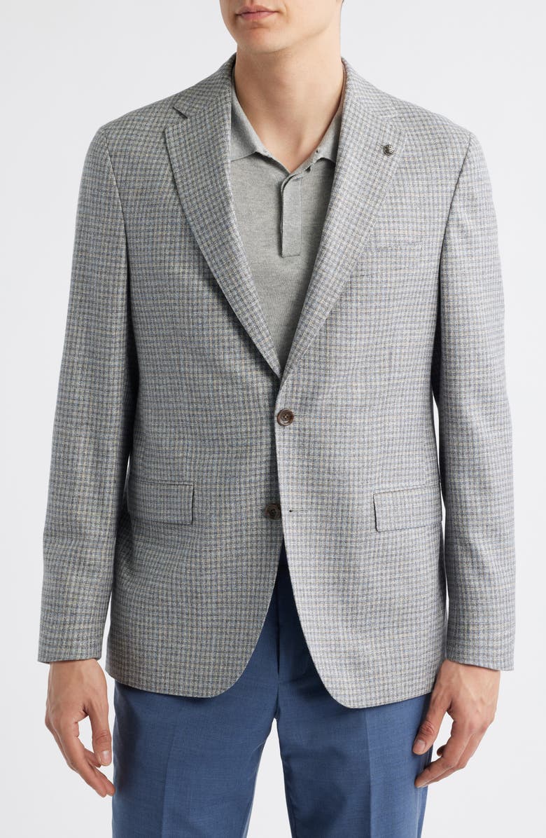 Jack Victor Midland Check Sport Coat, Alternate, color, Grey