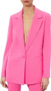 Alice + Olivia Denny Notched Collar Boyfriend Blazer