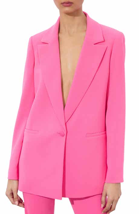 Alice + Olivia Denny Notched Collar Boyfriend Blazer