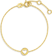 In Season Jewelry 14k Heart Cut Out Girls Bracelet