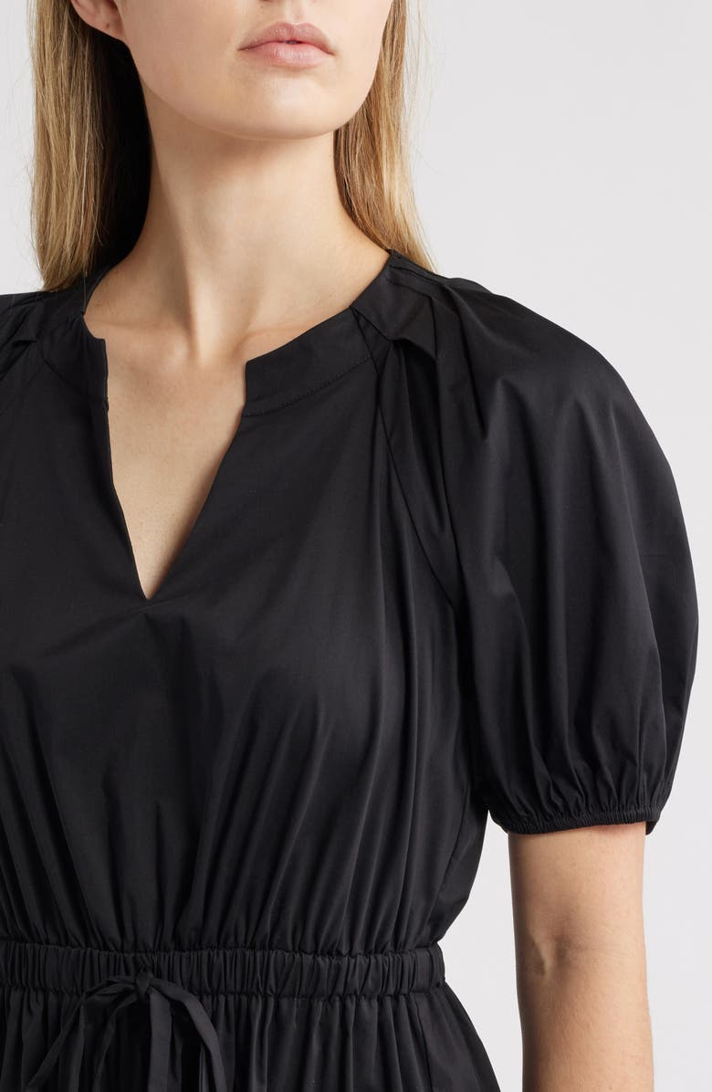 Anne Klein Tiered Puff Sleeve Midi Dress, Alternate, color, 