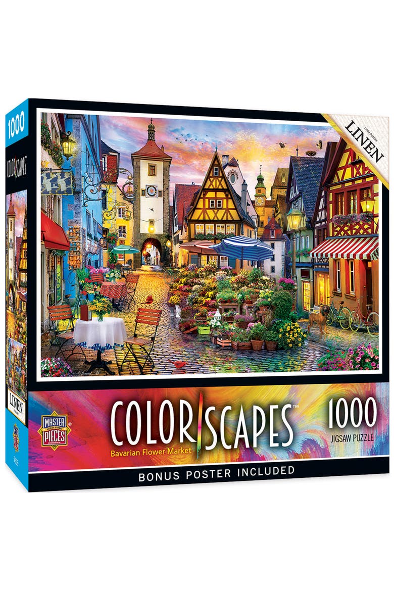 Bavarian Flower Market 1000 Piece Puzzle, Main, color, Multicolor
