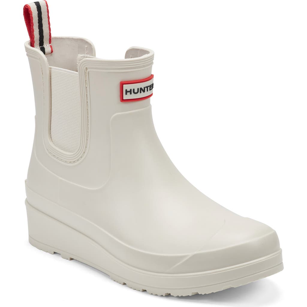 Hunter Tabitha Chelsea Waterproof Rain Boot In White