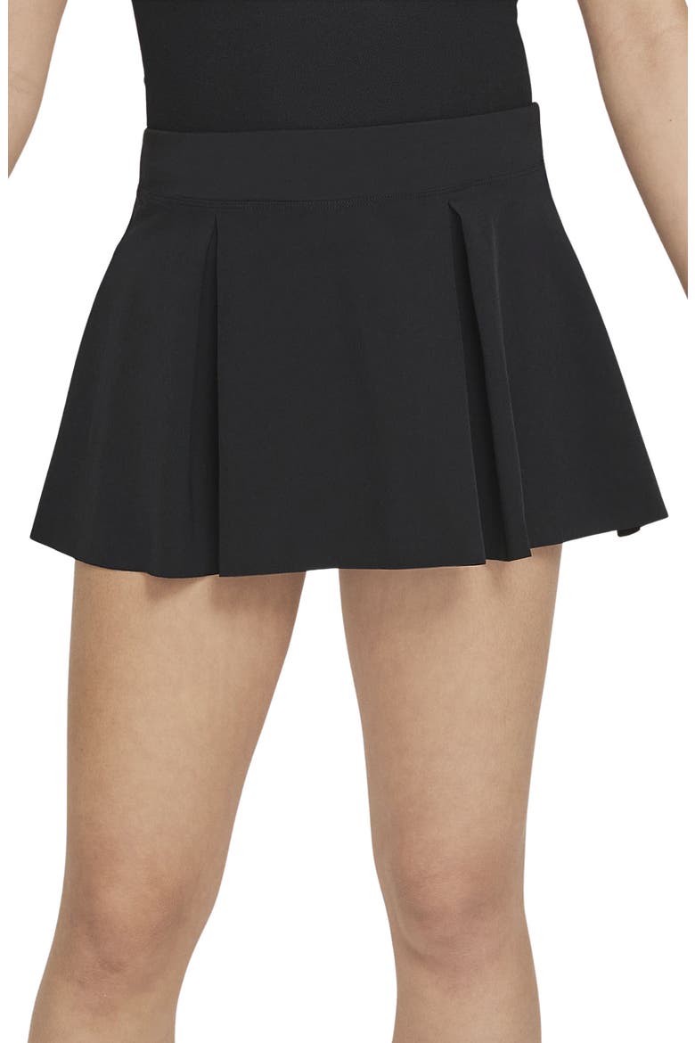 Kids' G Club Dri-FIT Golf Skirt, Main, color, BLACK/ WHITE