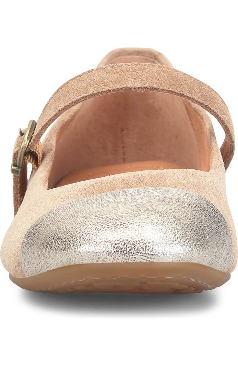 Børn Batti Mary Jane Flat, Alternate, color, Taupe/ Gold Combo