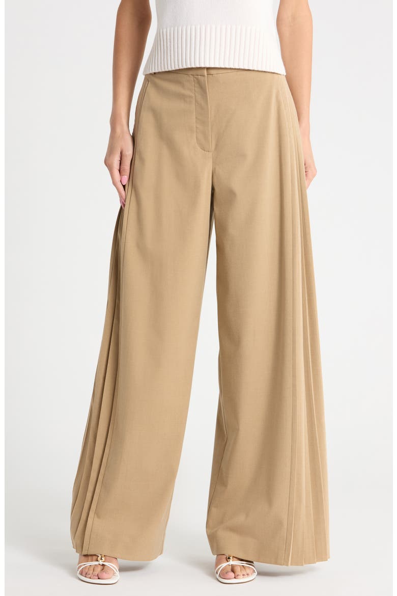 Romy Pleated Wide Leg Pants, Main, color, CHAI