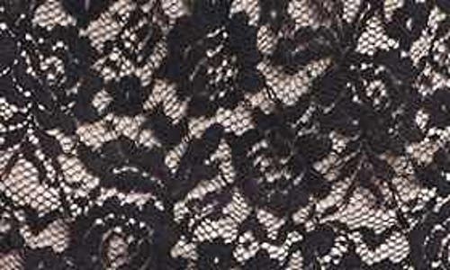 Maggy London Embroidered Lace Overlay Midi Dress In Black