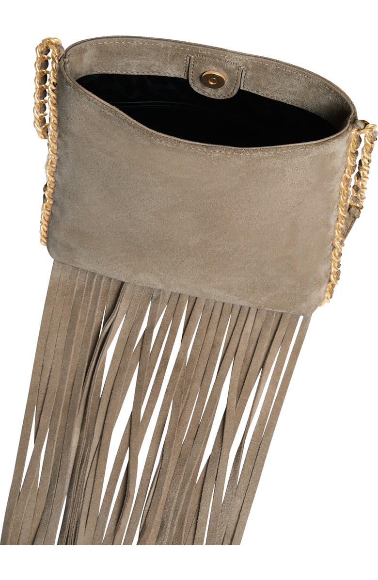 Rebecca Minkoff Carly Fringe Crossbody Bag, Alternate, color, Clay
