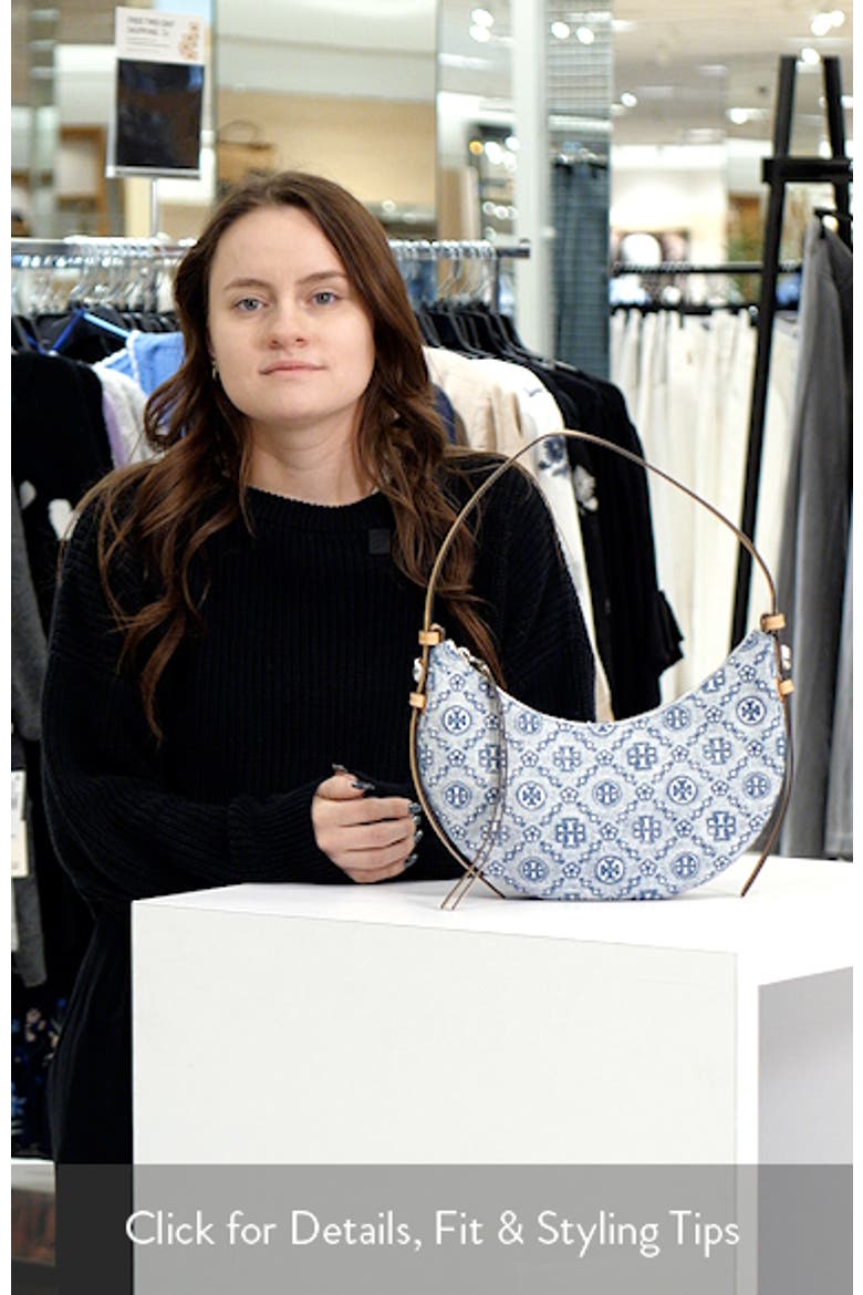 Romy Denim Half Moon Shoulder Bag video