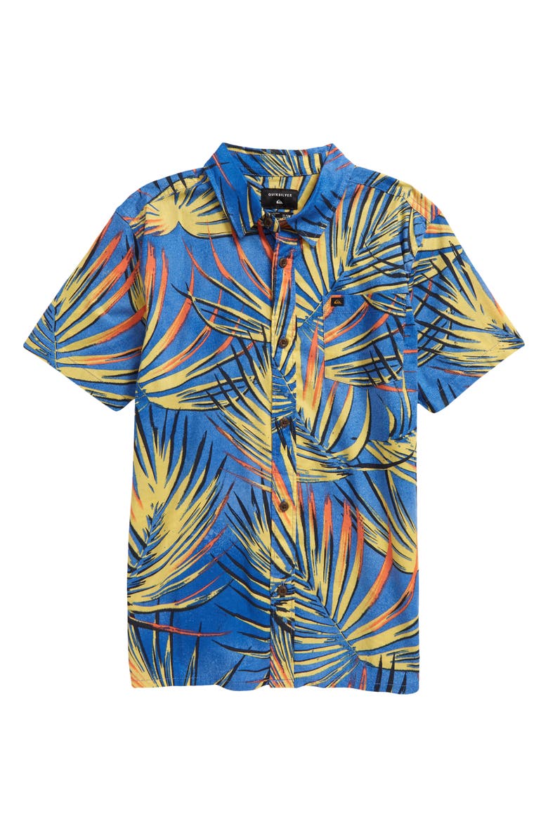 Quiksilver Kids' Sub Tropic Button-Up Shirt, Main, color,