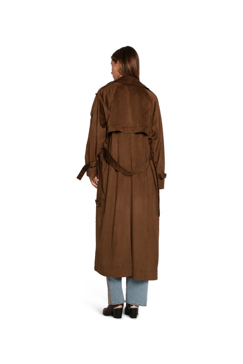 Long Lost Lover Soft Maxi Trench, Alternate, color, Dark brown