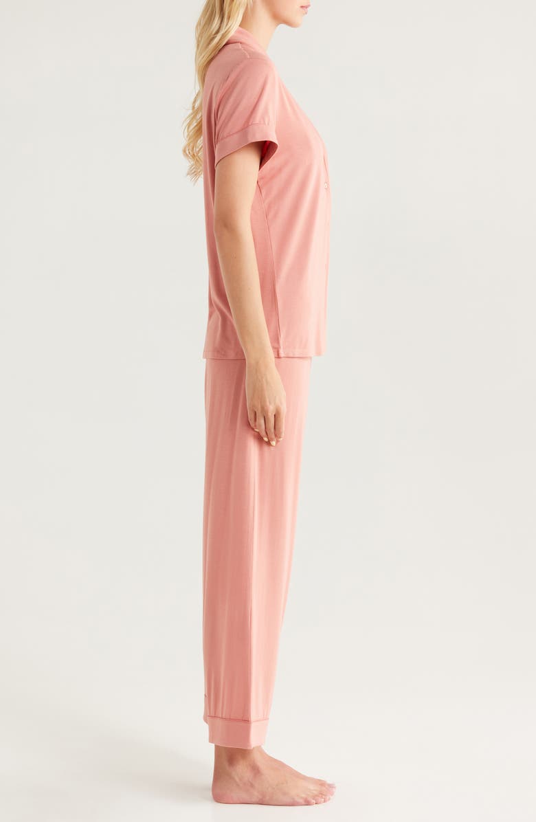 Nordstrom Moonlight Eco Crop Pajamas, Alternate, color, Pink Desert