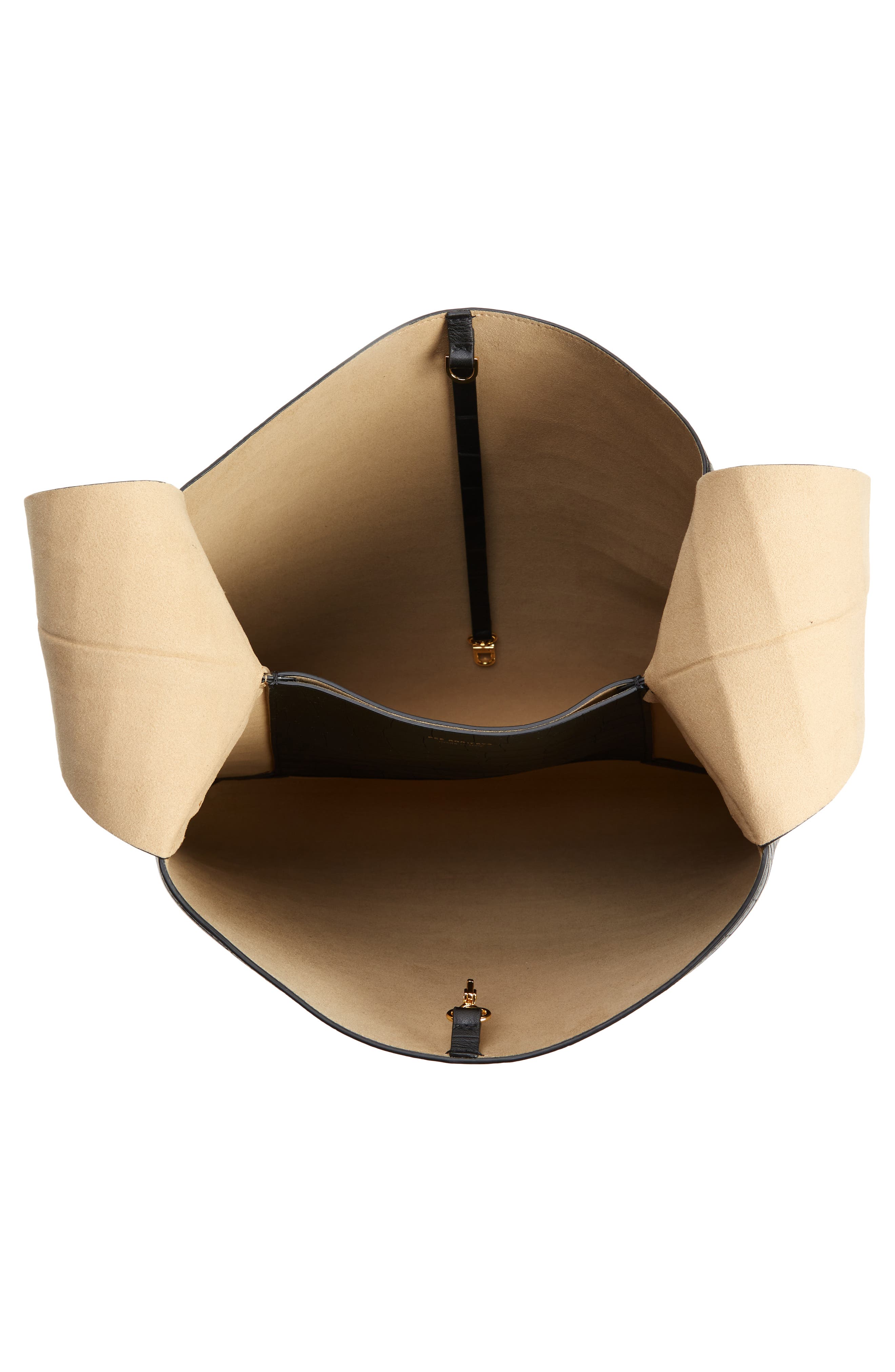 Ree Projects Nessa Soft Croc Embossed Leather Tote, Alternate, color, 