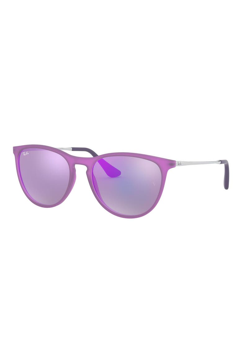 Ray-Bay Junior Izzy 50mm Mirrored Sunglasses, Alternate, color, ULTRA VIOLET/ VIOLET MIRROR
