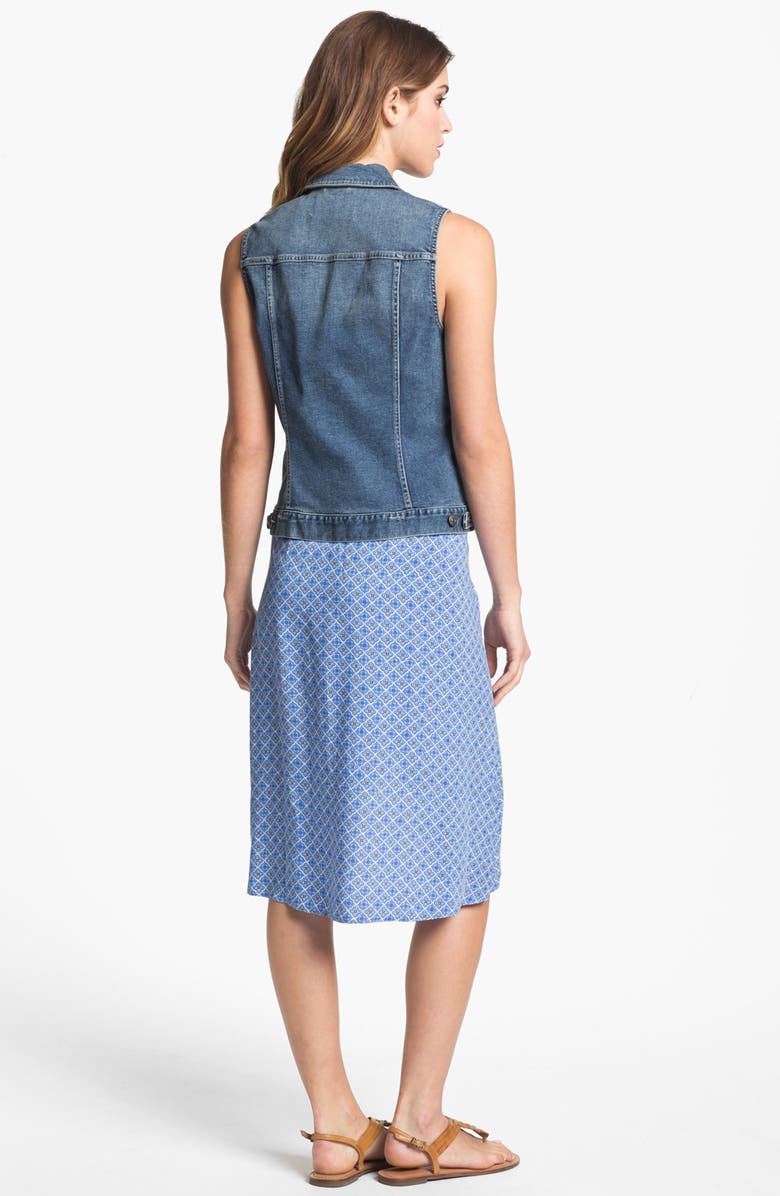 Two by Vince Camuto Vintage Wash Denim Vest, Alternate, color, 