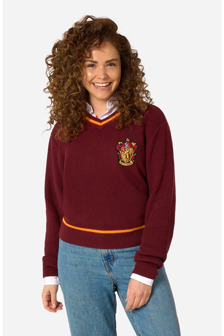 Harry Potter Gryffindor Sweater, Alternate, color, RED
