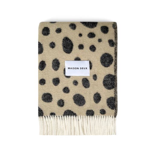 Maison Deux Cheetah Blanket In Neutral