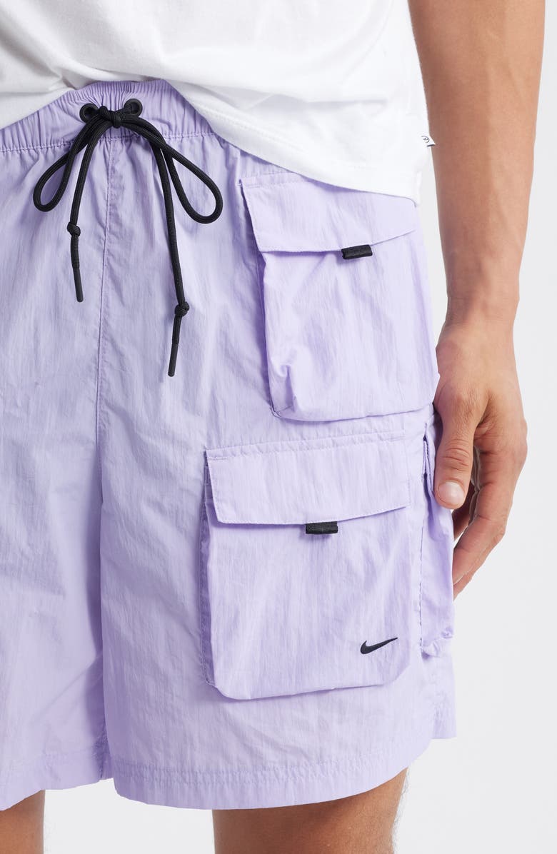 Nike Tech Woven Cargo Shorts, Alternate, color, Hydrangeas/ Black