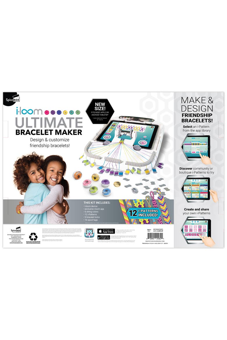 Spicebox, Iloom Bracelet Maker, Friendship Bracelet Making Kit, Alternate, color, Multicolored