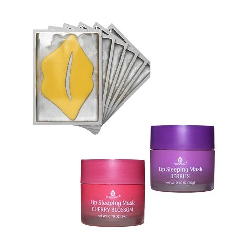 Pursonic Lip Care Luxe Duo Hydrating Lip Masks (pack Of 6) & Lip Sleeping Mask 2 Pack