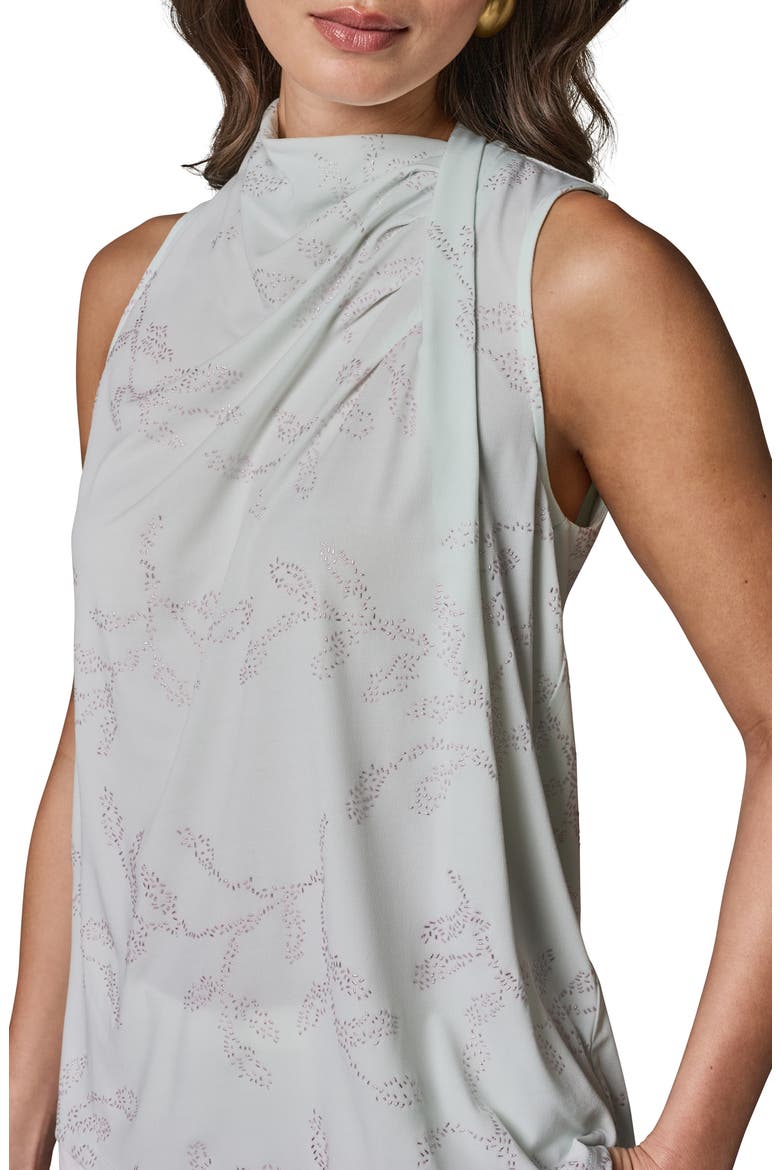 Hotfix Twist Drape Shoulder Sleeveless Top, Alternate, color, SKYLIGHT