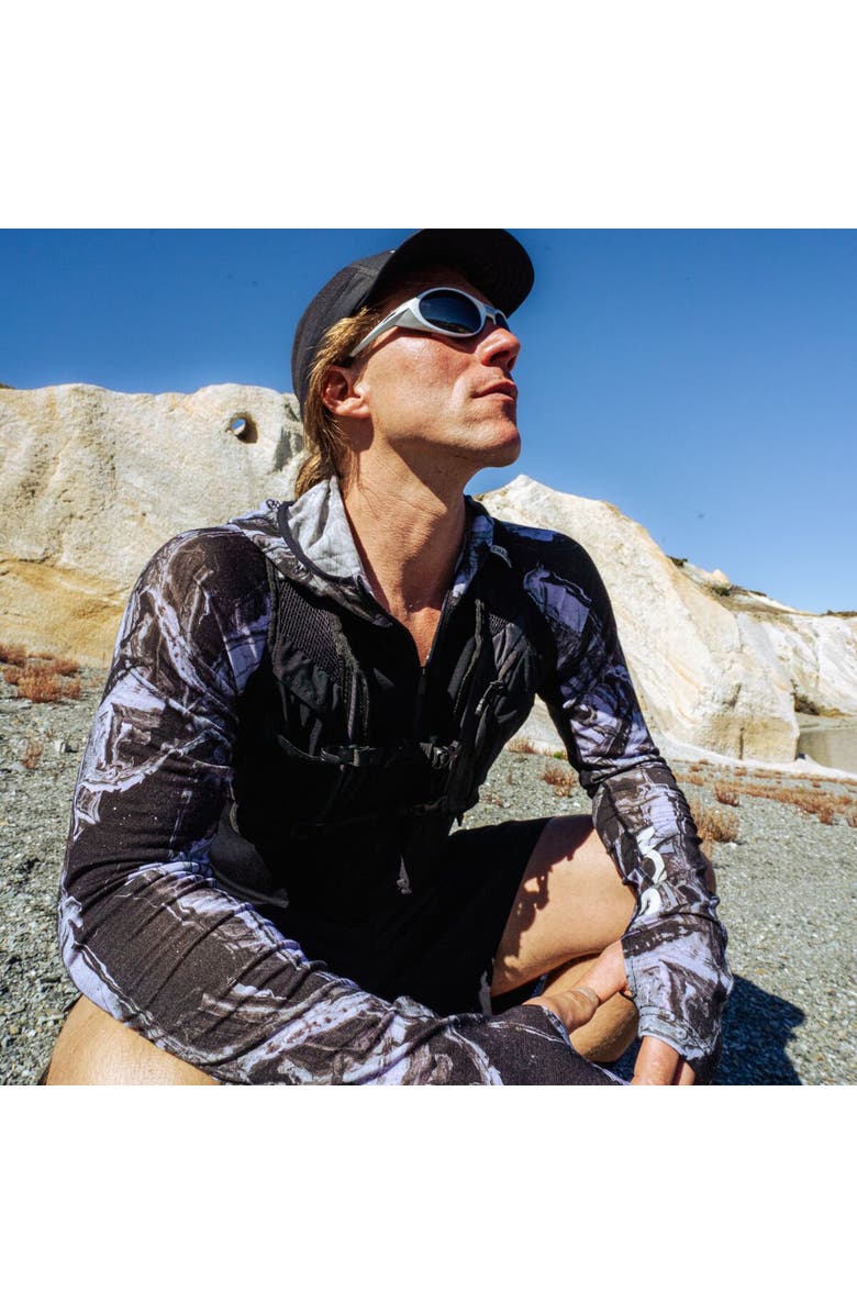 Mons Royale Temple Merino Long-Sleeve Hoodie - Men's, Alternate, color, Rock Camo/Black