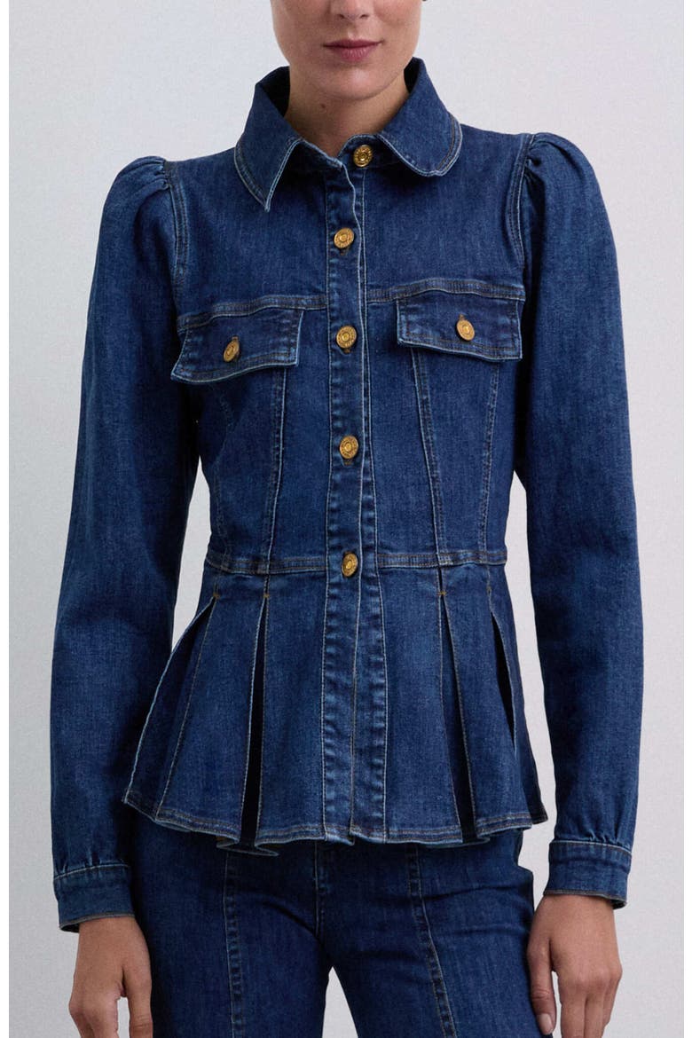 Candyseams Shirt, Main, color, Indigo