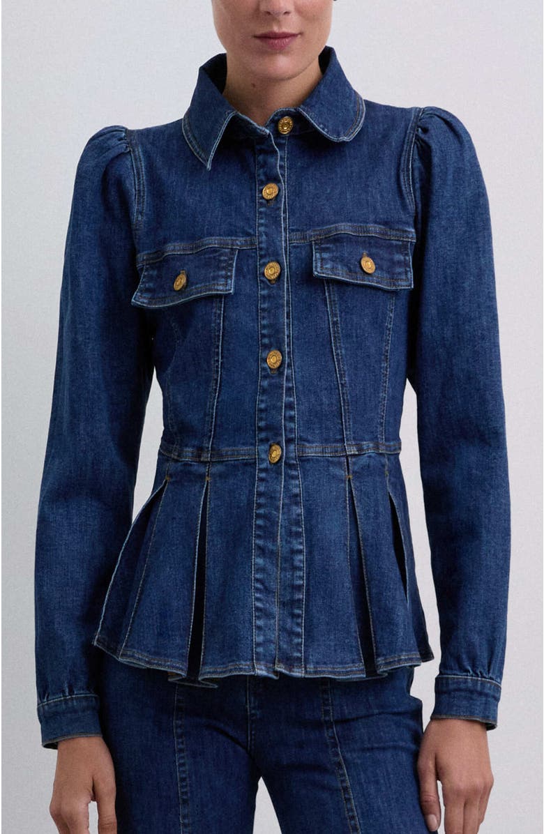 Scalpers Candyseams Shirt, Main, color, Indigo