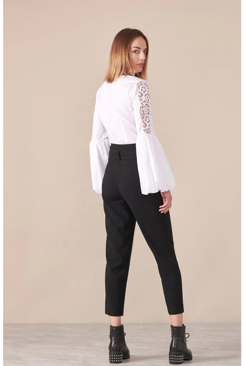 Laora Balloon Sleeve Shirt, Alternate, color, White
