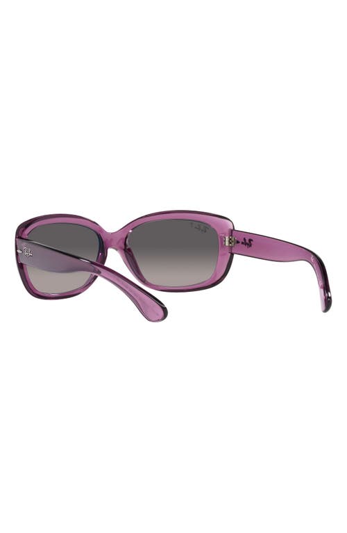 Ray Ban Rb4101 Jackie Ohh Rectangle-frame Acetate Sunglasses In Purple