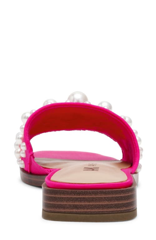 ANNE KLEIN ANNE KLEIN EUGENIE FAUX PEARL SLIDE SANDAL 