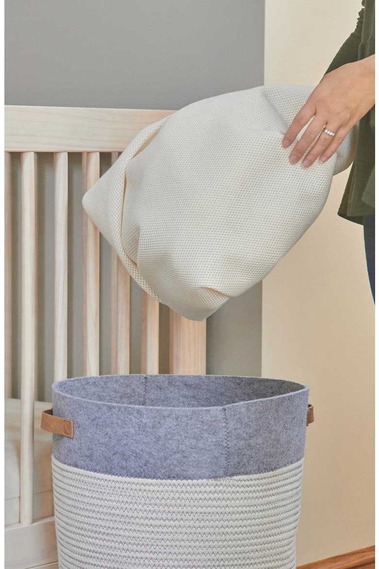 Organic Cotton Breathable Waterproof Fitted Crib Protector Pad, Alternate, color, NATURAL