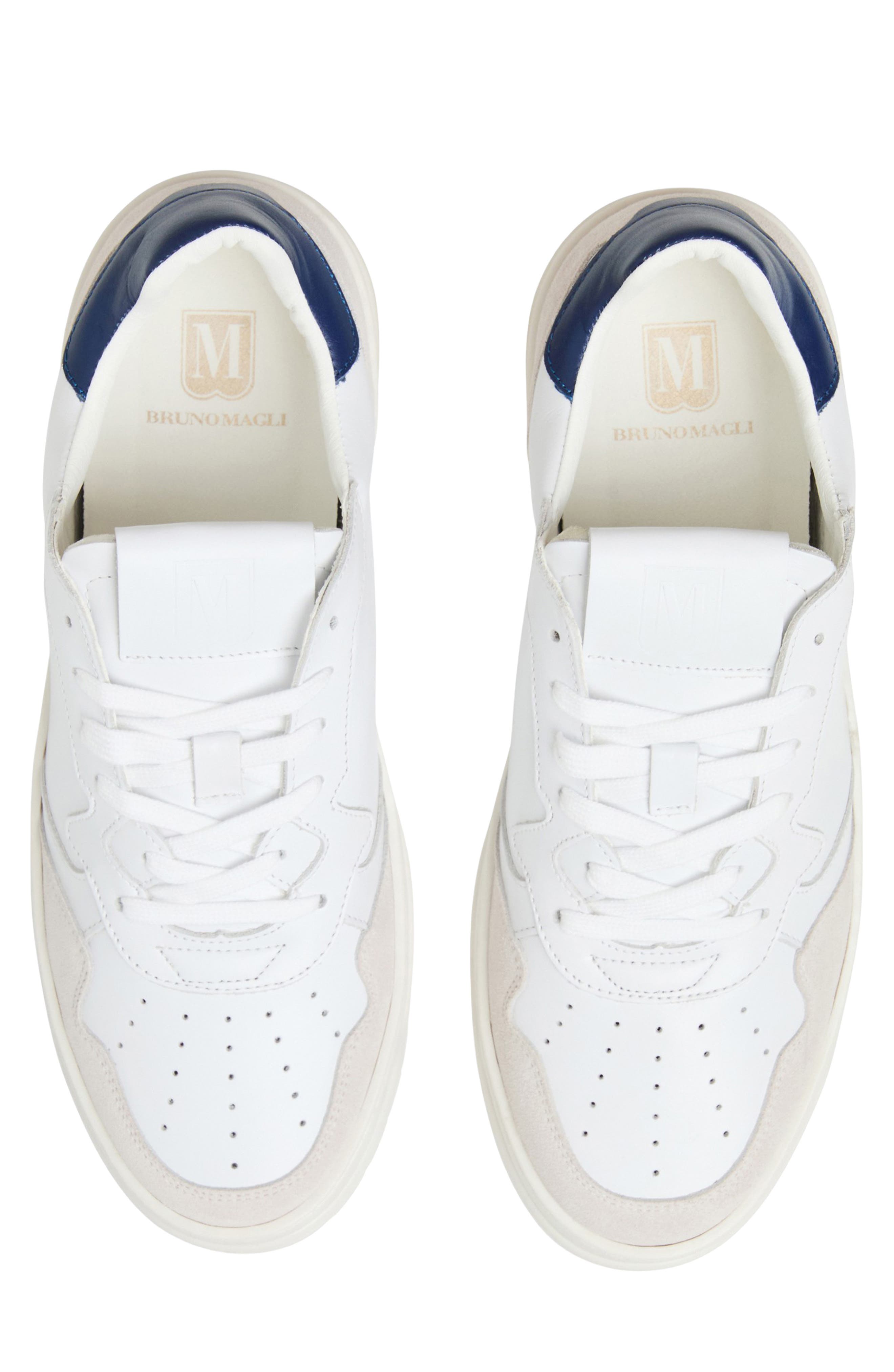 Bruno Magli Henry Low Top Sneaker, Alternate, color, White