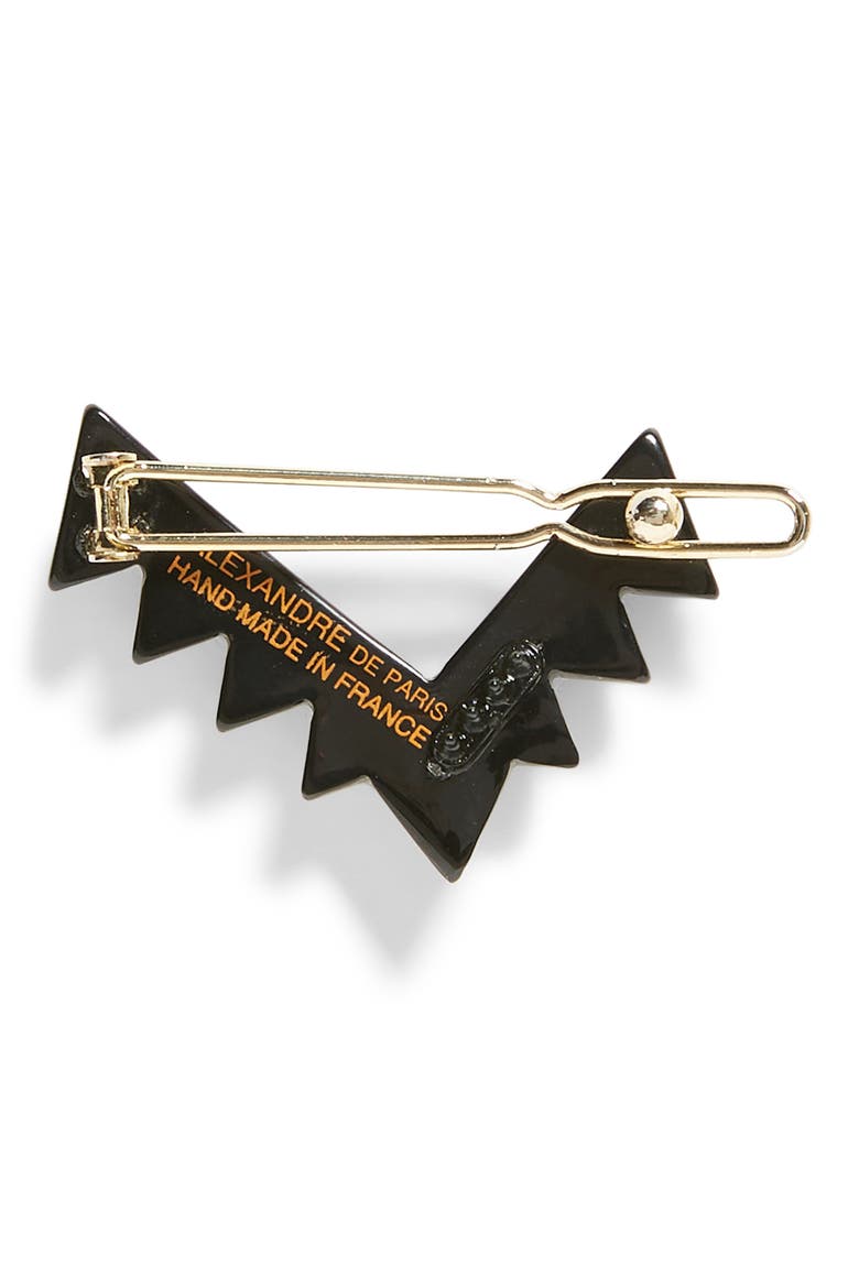 Rocks Side Barrette, Alternate, color, BLACK