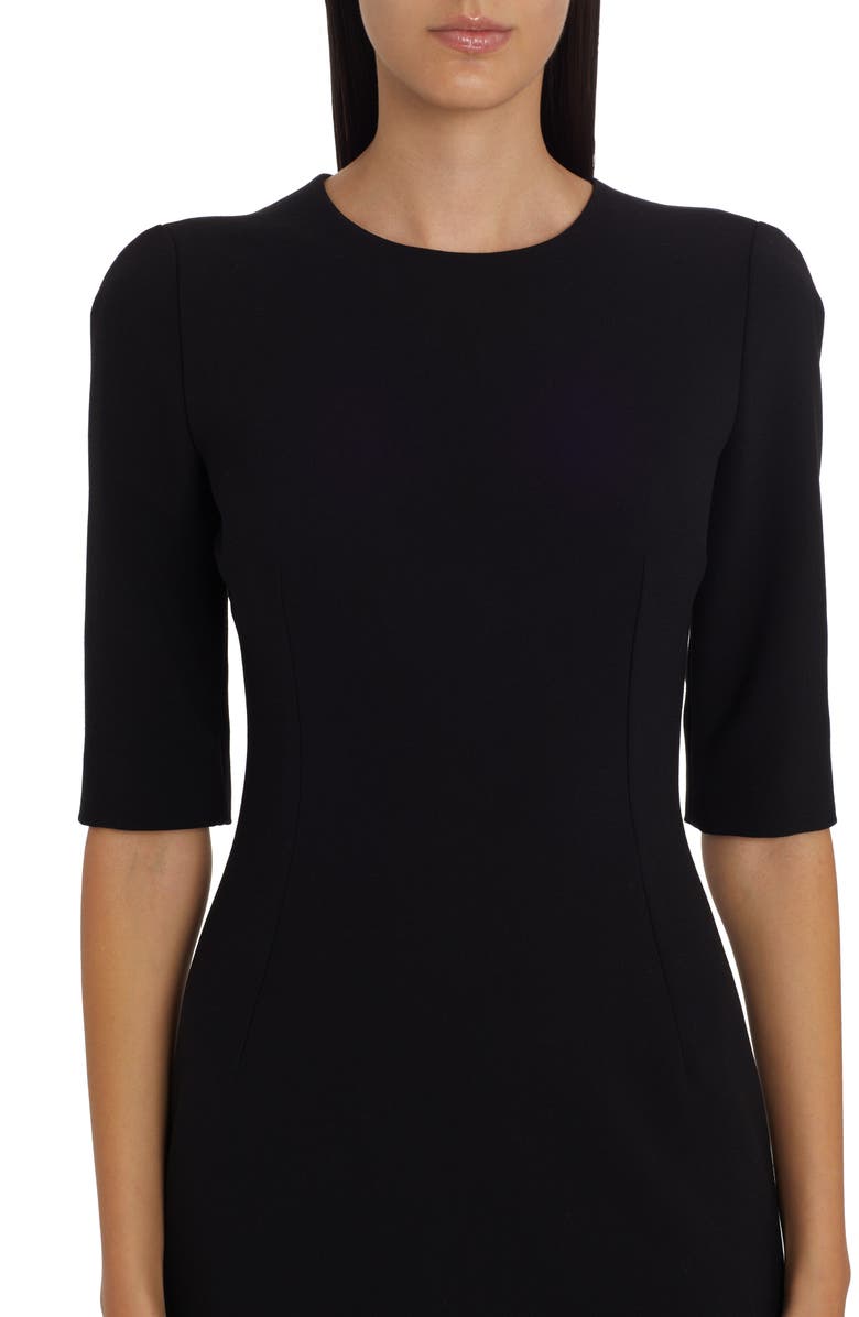 Dolce&Gabbana Stretch Wool Midi Dress, Alternate, color, 