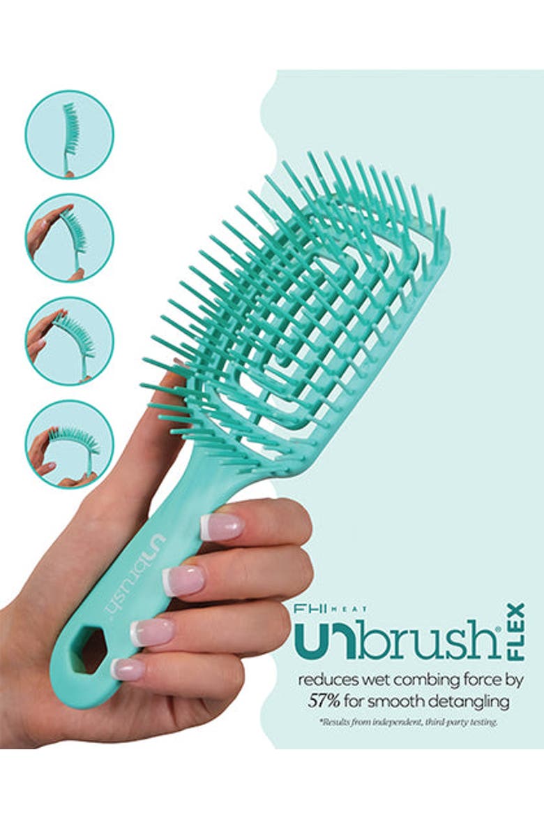 Flex Detangling Brush, Alternate, color, Teal