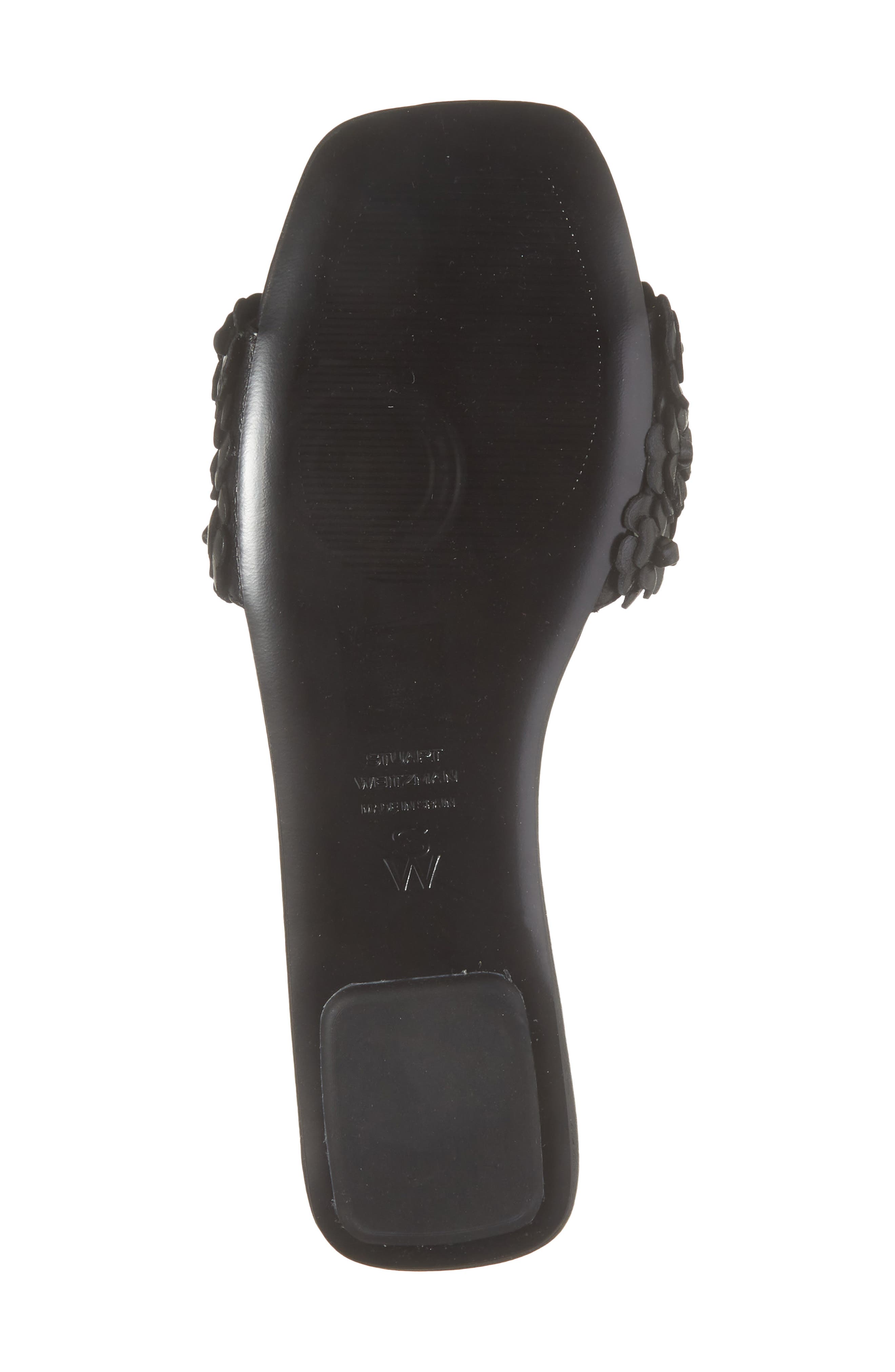 Stuart Weitzman Meadow Slide Sandal, Alternate, color, Black