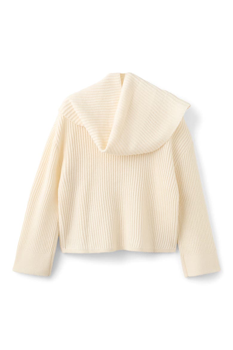 Rib Sweater with Scarf Detail, Main, color, ECRU