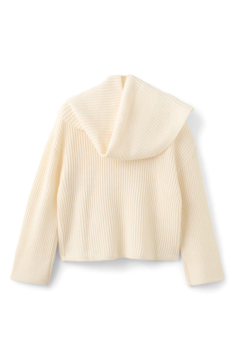 MANGO Rib Sweater with Scarf Detail, Main, color, 
