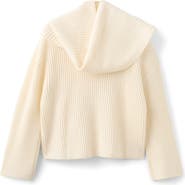 MANGO Rib Sweater with Scarf Detail